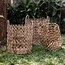 Soeji Wasmand | Plantenmand | Opbergmand NAILAKA gemaakt van waterhyacint (3 maten)