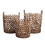 Wasmand | Plantenmand | Opbergmand NAILAKA gemaakt van waterhyacint (3 maten)