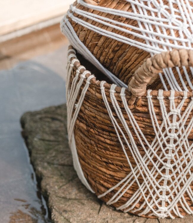 Opbergmand | Plantenmand | Wasmand LAWU gemaakt van bananenvezel (3 maten)