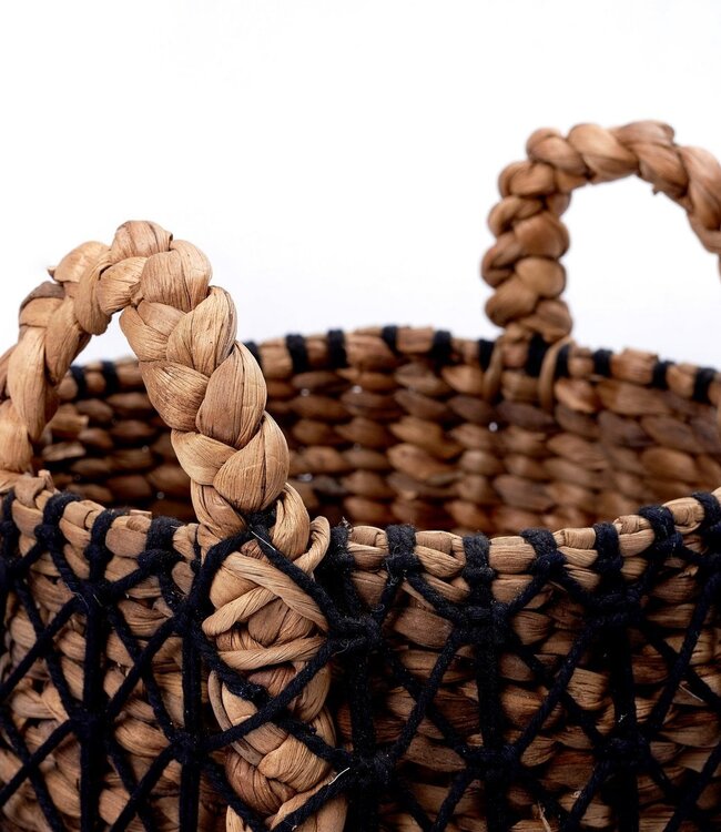 Wasmand PRAYA | Plantenmand gemaakt van waterhyacint