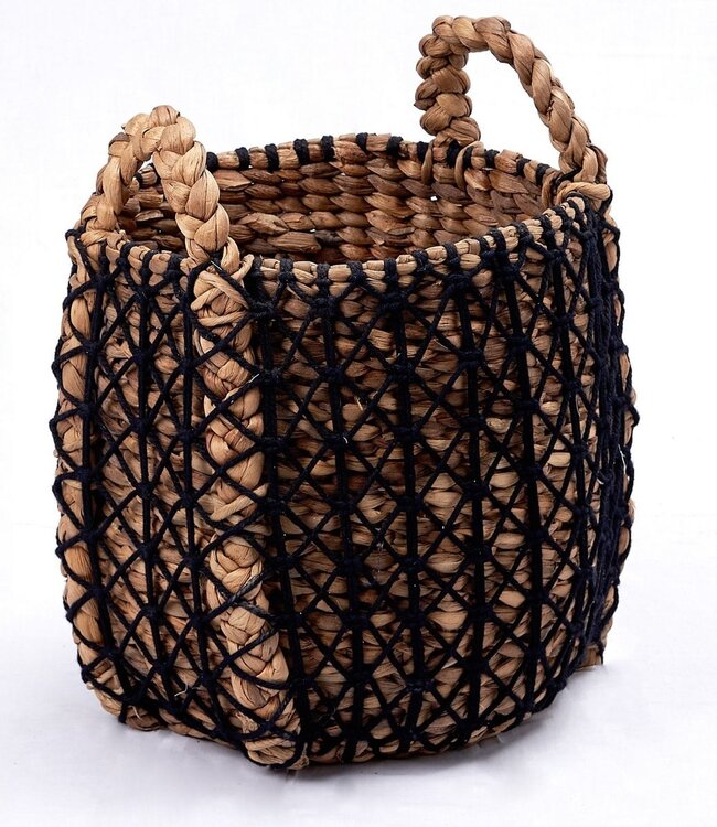 Wasmand PRAYA | Plantenmand gemaakt van waterhyacint