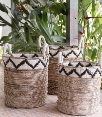 Soeji Mandje | Wasmand | Plantenmand DALU van Bananenvezel (3 maten)
