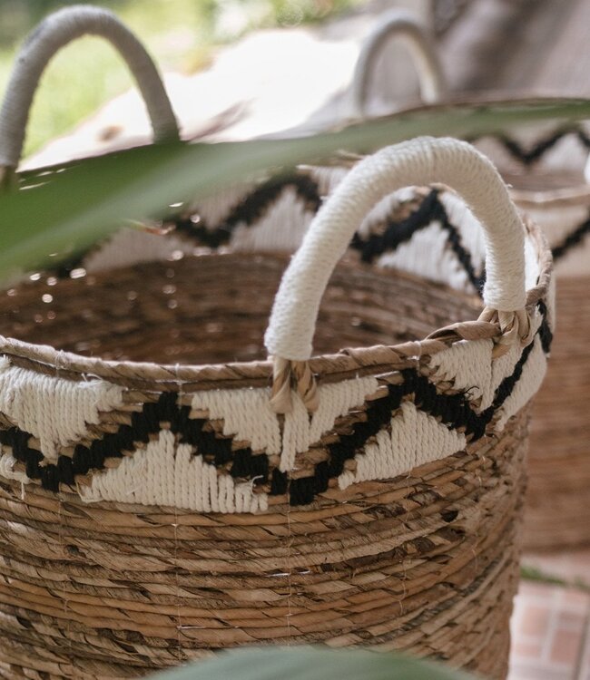 Mandje | Wasmand | Plantenmand DALU van Bananenvezel (3 maten)