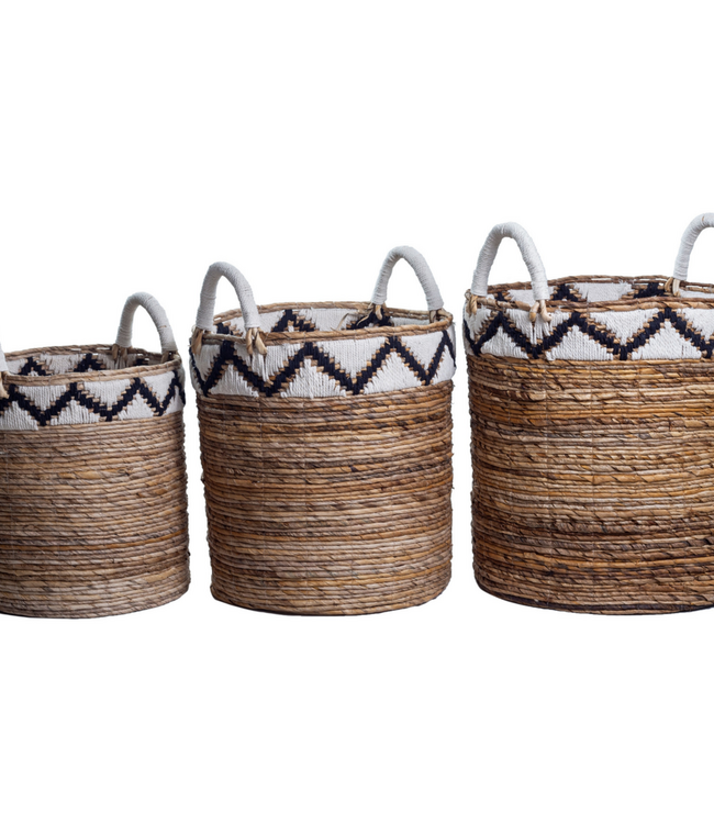 Mandje | Wasmand | Plantenmand DALU van Bananenvezel (3 maten)