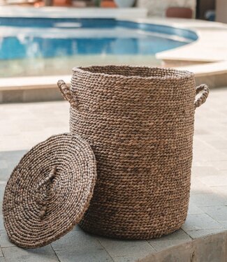 Opbergmand IKAT | Wasmand | Mand met deksel | Mand met deksels