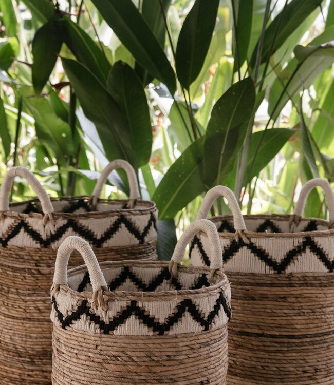 Mandje | Wasmand | Plantenmand DALU van Bananenvezel (3 maten)