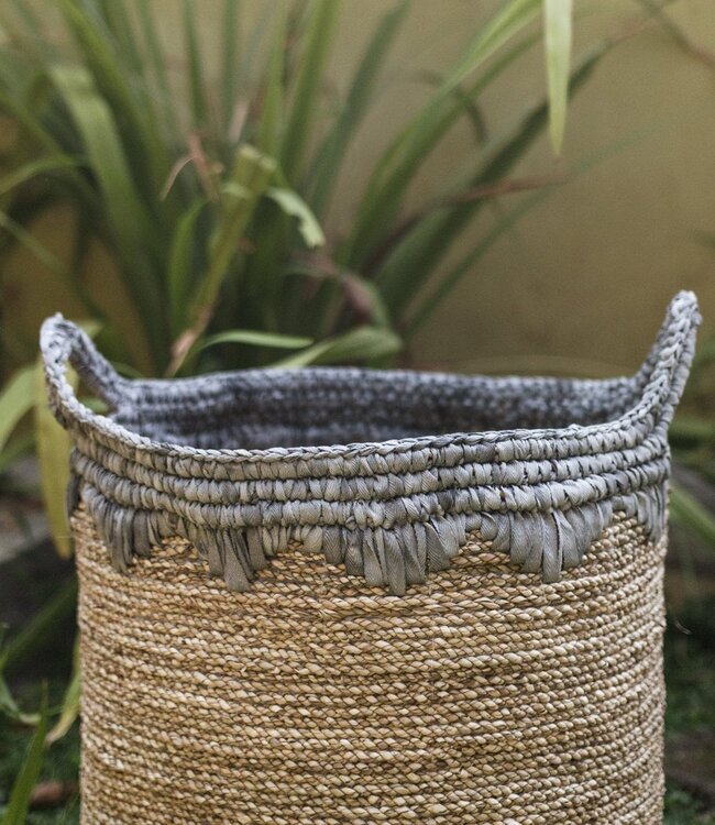 Wasmand NIAS | Plantenmand | Grote opbergmand van zeegras (2 maten)