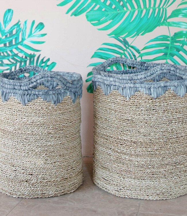 Wasmand NIAS | Plantenmand | Grote opbergmand van zeegras (2 maten)