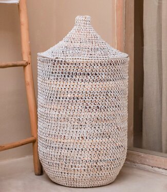 Soeji Wasmand met deksel KAJA gemaakt van bananenvezels