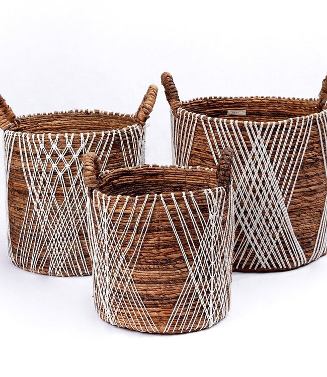 Wasmand | Plantenmand | Opbergmand JUWANA gemaakt van bananenvezel