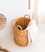 Rond geweven wasmand – Boho plantenmand – wasmand bruin – grote mand van waterhyacint RAJA (3 maten Ø 35/40/50 cm)