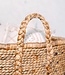 Extra grote wasmand - vierkante boho -mand - geweven decoratieve mand - opslagmand gemaakt van natuurlijke waterhyacint (2 maten) mentari