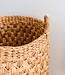 Rond geweven wasmand – Boho plantenmand – wasmand bruin – grote mand van waterhyacint RAJA (3 maten Ø 35/40/50 cm)
