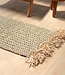 Zeegras vloerkleed met kwastjes 120x60 cm geweven Boho tapijt gemaakt van zeegras BARA