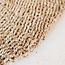 Zeegrasvloerkleed rond 100/120 cm – vloerkleed in bohostijl – rond vloerkleed naturel – handgeweven beige natuurvloerkleed (2 maten) LOKA