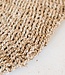 Zeegrasvloerkleed rond 100/120 cm – vloerkleed in bohostijl – rond vloerkleed naturel – handgeweven beige natuurvloerkleed (2 maten) LOKA