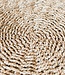Zeegrasvloerkleed rond 100/120 cm – vloerkleed in bohostijl – rond vloerkleed naturel – handgeweven beige natuurvloerkleed (2 maten) LOKA
