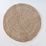 Zeegrasvloerkleed rond 100/120 cm – vloerkleed in bohostijl – rond vloerkleed naturel – handgeweven beige natuurvloerkleed (2 maten) LOKA