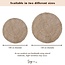 Zeegrasvloerkleed rond 100/120 cm – vloerkleed in bohostijl – rond vloerkleed naturel – handgeweven beige natuurvloerkleed (2 maten) LOKA