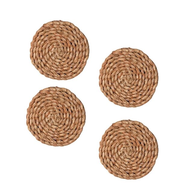 Onderzetters geweven van zeegras Set van 4 of 8 handgemaakte ronde onderzetters SUKU