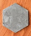 Marmeren onderzetters grijs – zeshoekige onderzetters voor mokken of glazen – handgemaakte onderzetters set van 4 of 8 INAI (grijs)