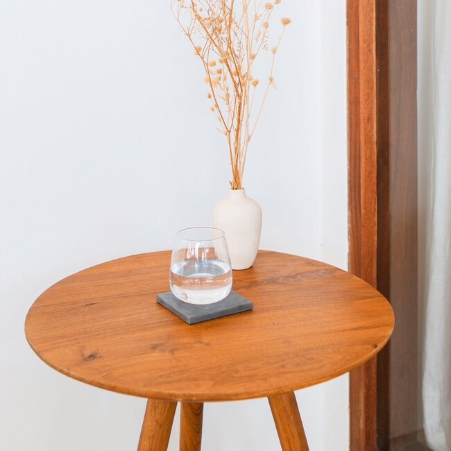 Grijze marmeren onderzetters – vierkante glazen onderzetters – onderzetters voor mokken – handgemaakte onderzetters set van 4 of 8 MEWALI (grijs)