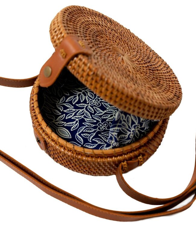 Crossbodytas | Bali Tas SENJA (bruin) Gemaakt van Rattan