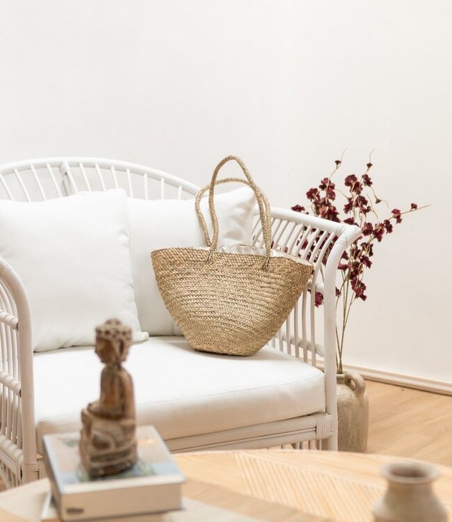 Handgeweven schoudertas Tote strandtas TAMU gemaakt van zeegras