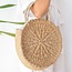 Ronde tas gemaakt van geweven zeegras MENARA