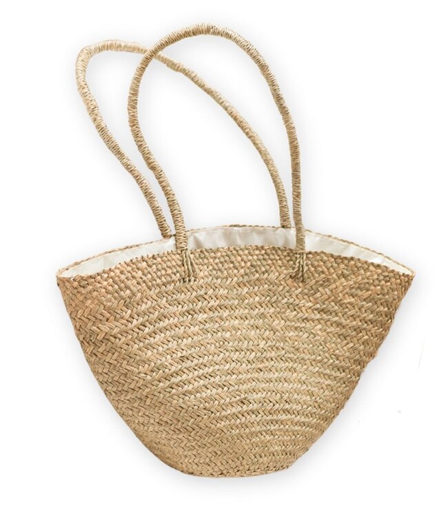 Handgeweven schoudertas Tote strandtas TAMU gemaakt van zeegras