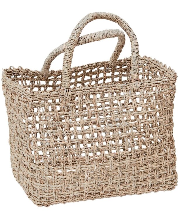 Boodschappentas | Strandtas MOYO van geweven zeegras (2 maten)