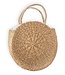 Ronde tas gemaakt van geweven zeegras MENARA