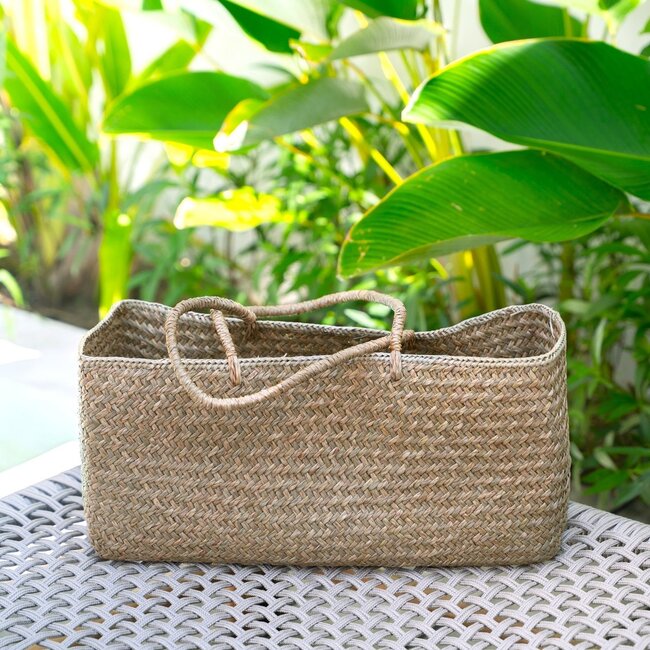 Handwoven tas gemaakt van zeegras salara (2 maten)
