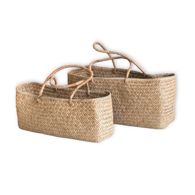 Handwoven tas gemaakt van zeegras salara (2 maten)