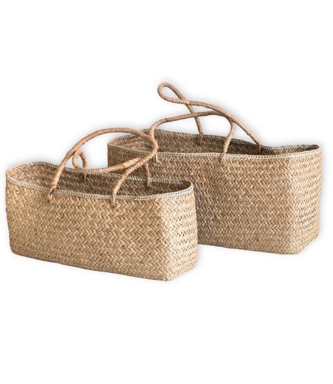Handwoven tas gemaakt van zeegras salara (2 maten)