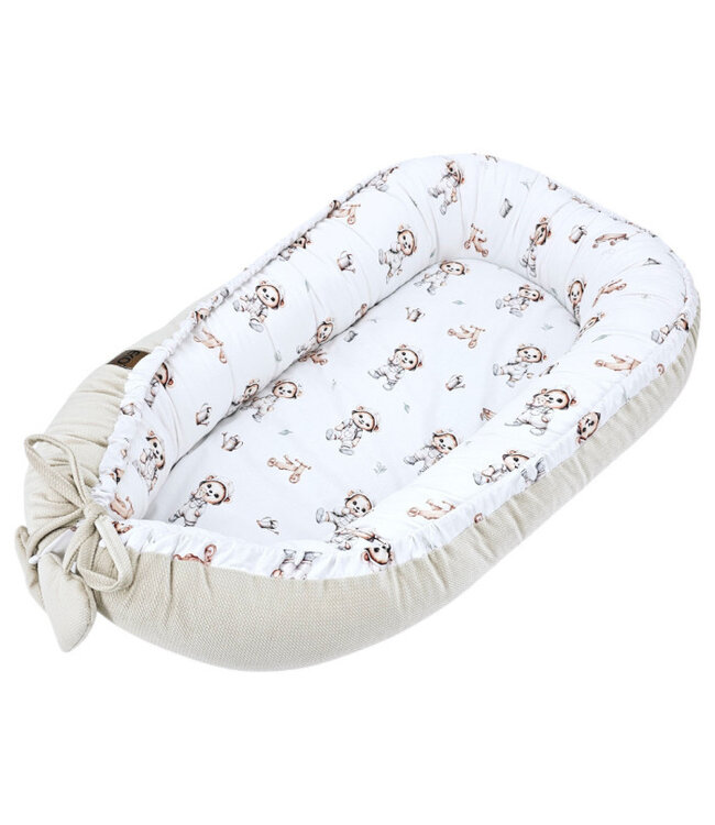 Fluwelen babycocon Tuinierbeer