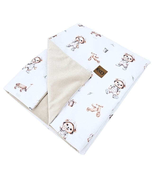 Educatief speelkleed met voering Fluwelen Tuinierbeer