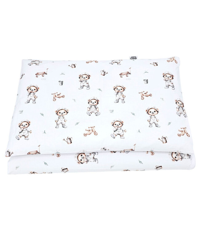 Bedrukte katoenen dekbedovertrekset - 2-delig 135x100 cm TUINIERBEER