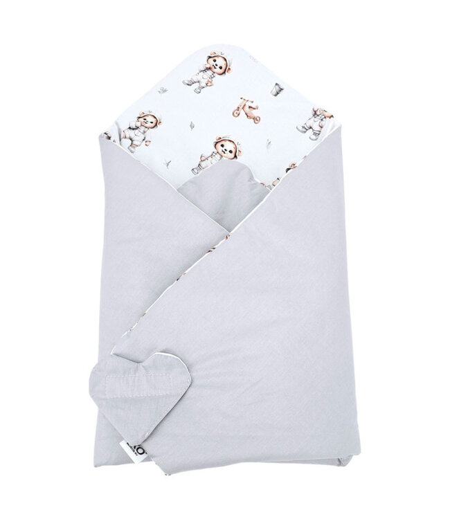 Dubbelzijdig bedrukt katoenen hoorn GARDENER BEAR