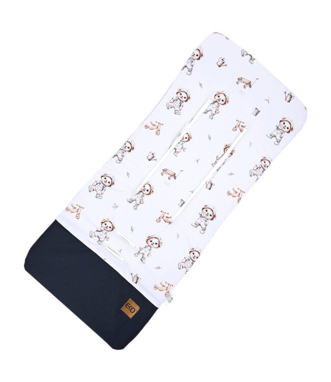Inlegkussen voor kinderwagen met traagschuim MEMORY GARDENER BEAR