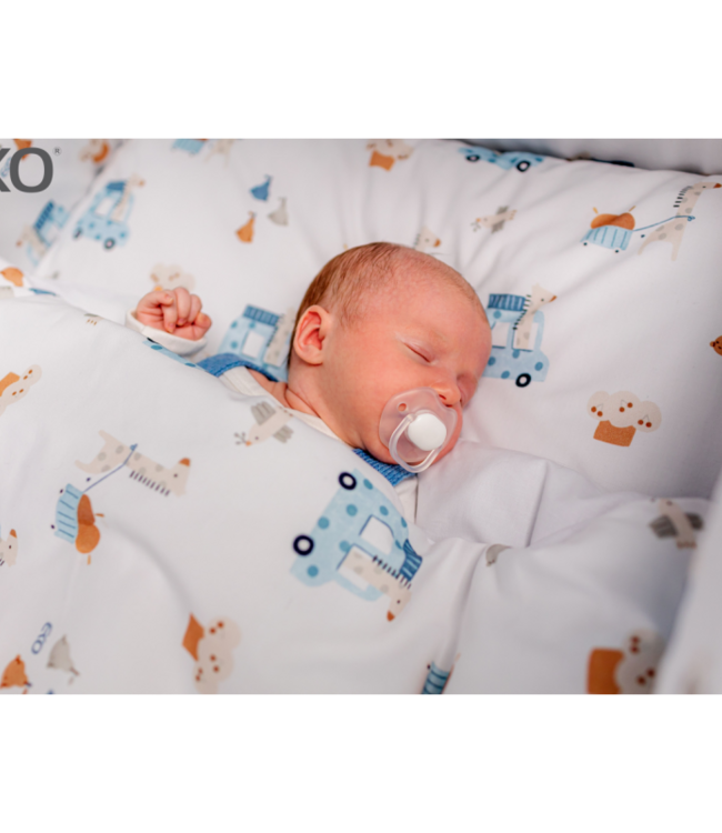 Bedrukt katoenen beddengoed - 2-delig 120x90 cm BALLERINA MOUSE