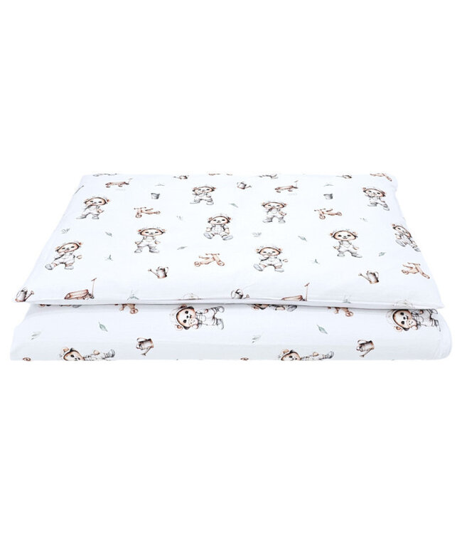 Bedrukte katoenen dekbedovertrekset - 2-delig 135x100 cm TUINIERBEER