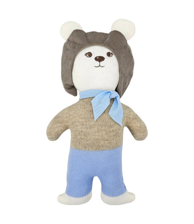 Gebreid knuffeldier PILOT BEAR