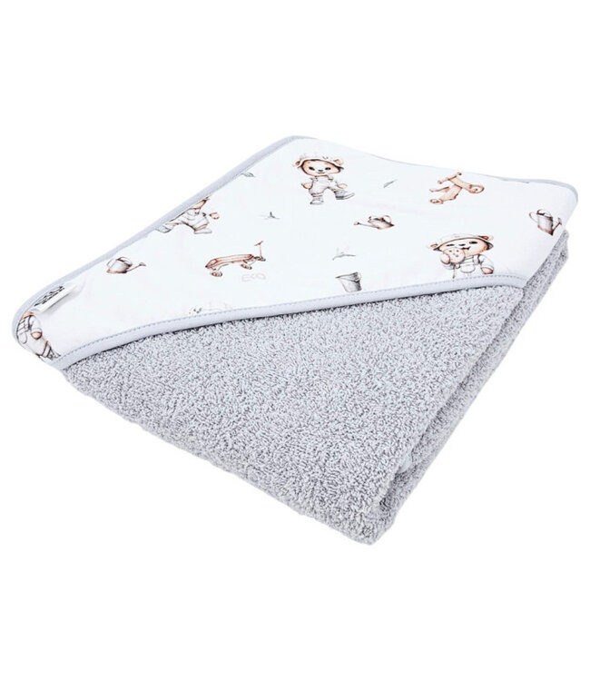 Badjas Tuinierbeer/Grijs