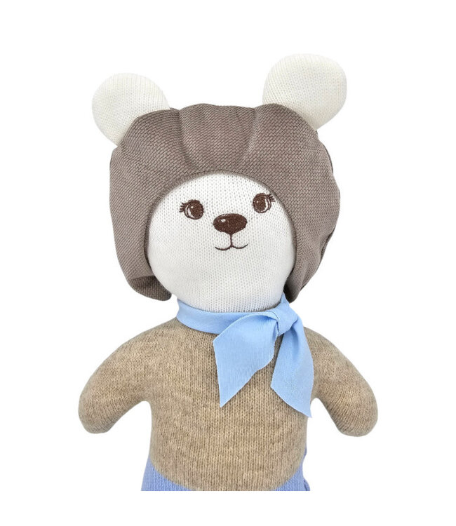 Gebreid knuffeldier PILOT BEAR