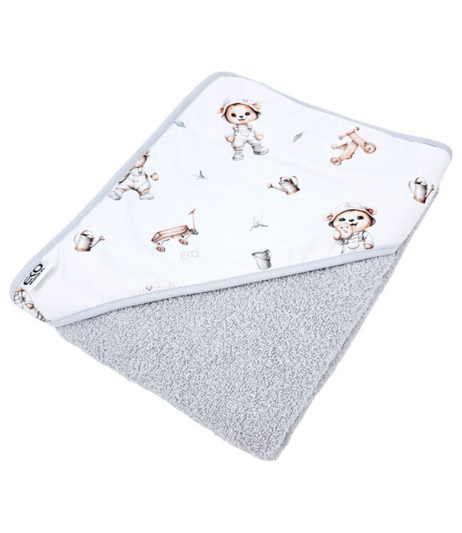 Badjas Tuinierbeer/Grijs