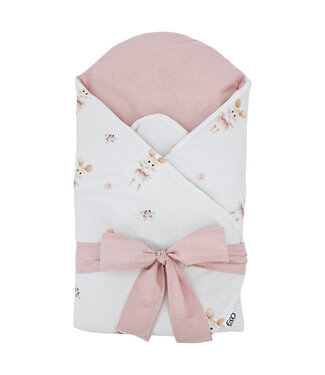 EkoKids Bedrukt katoenen kegel met kokosvulling BALLERINA-MUIS