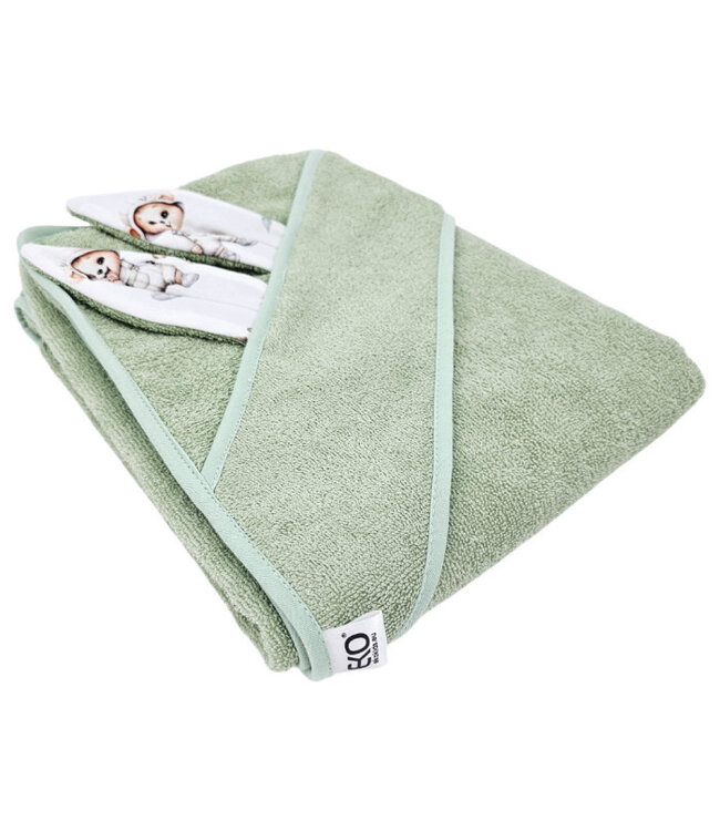 Katoenen badjas TUINIERBEER/MUNT