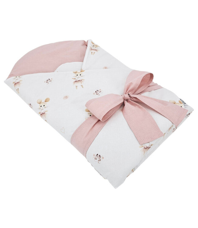 Bedrukt katoenen kegel met kokosvulling BALLERINA-MUIS