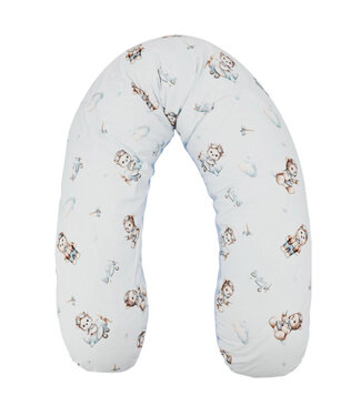 EkoKids Fluwelen voedingskussen Pilotenbeer